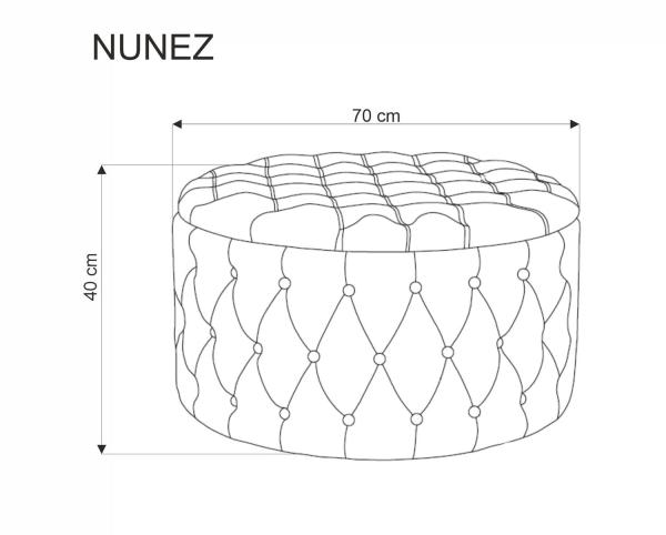 Taburetka NUNEZ, sivá 4